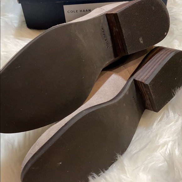 Gray Suede Cole Haan Chelsea boots - Picture 2 of 3